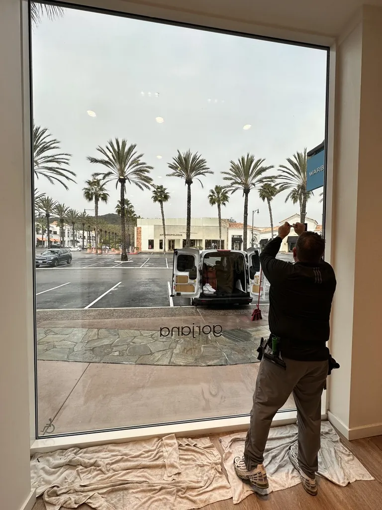 Shopping center storefront