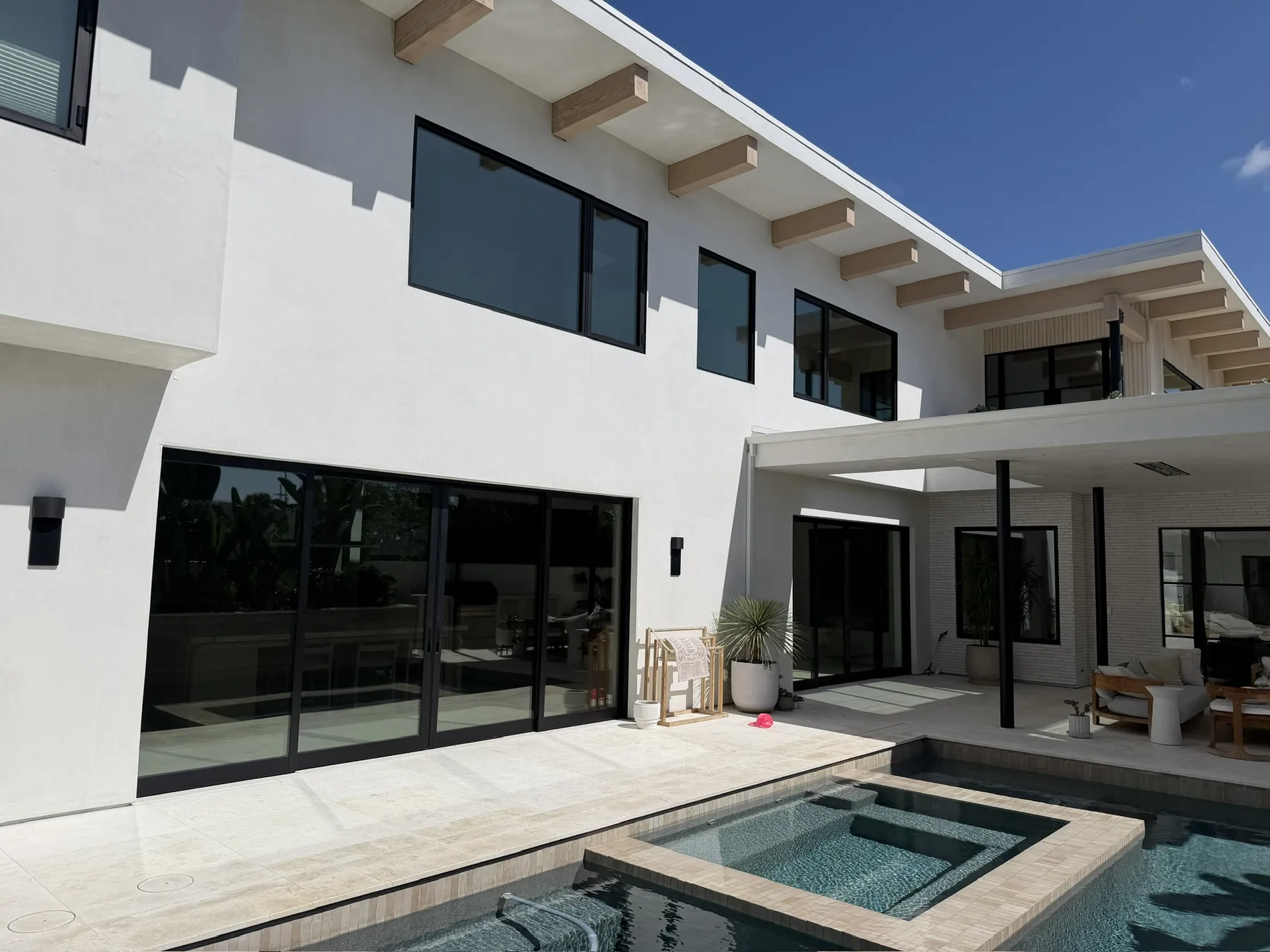 Modern pool home